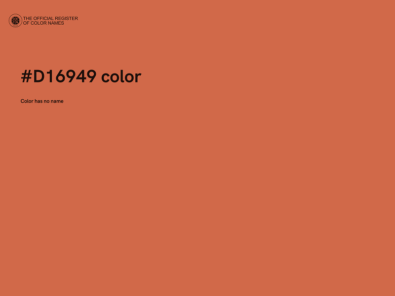 #D16949 color image