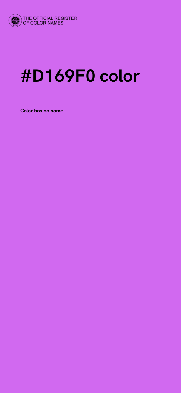 #D169F0 color image