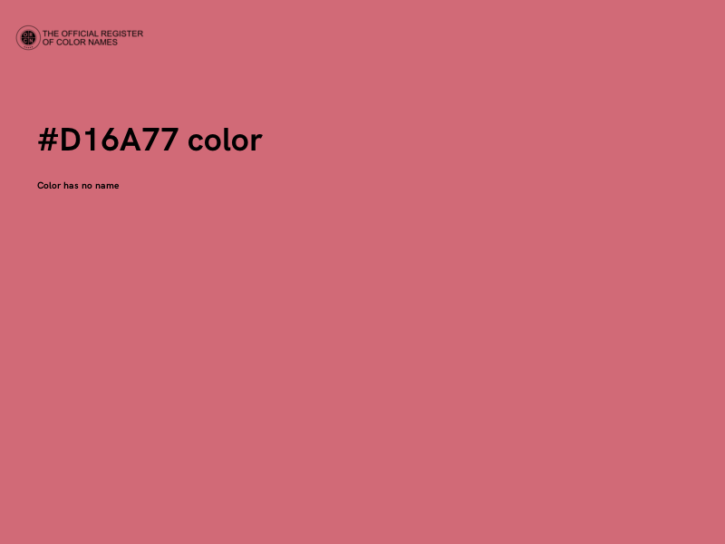#D16A77 color image