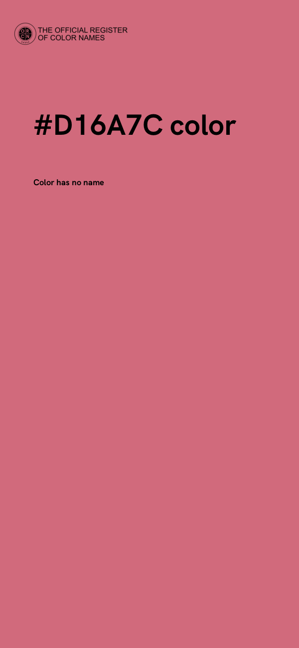 #D16A7C color image