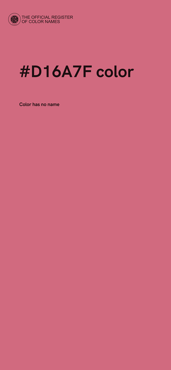 #D16A7F color image