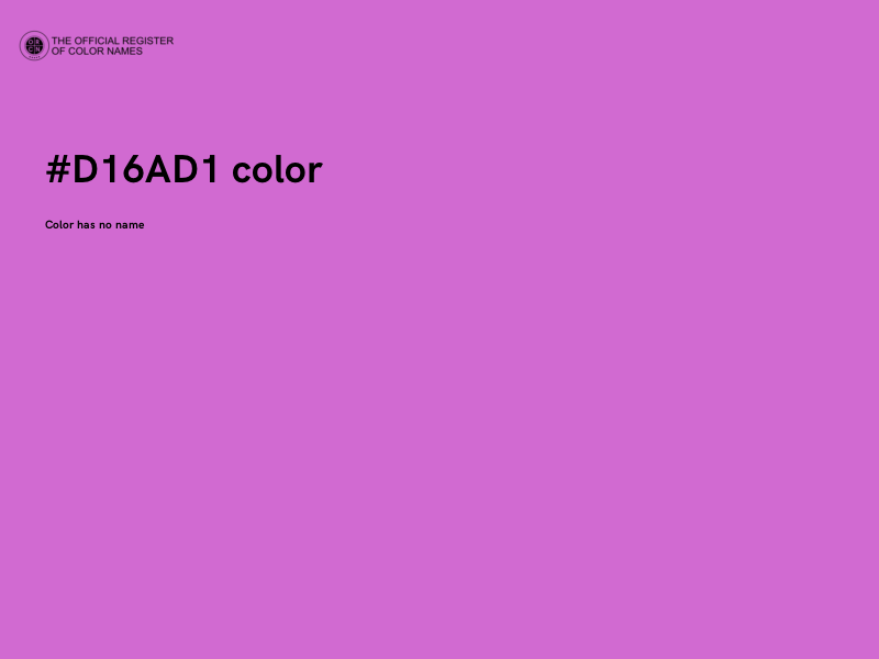 #D16AD1 color image
