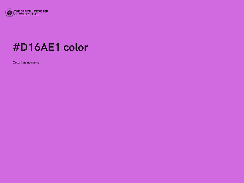 #D16AE1 color image