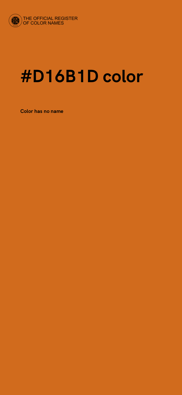 #D16B1D color image