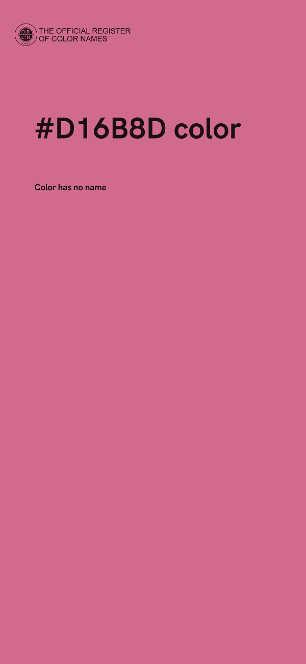 #D16B8D color image