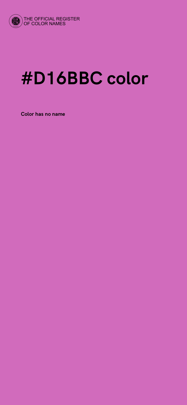 #D16BBC color image
