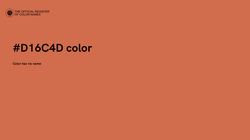 #D16C4D color image