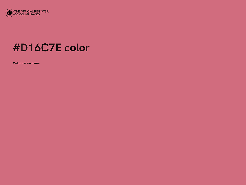 #D16C7E color image