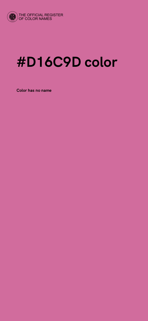 #D16C9D color image
