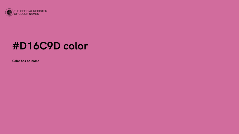 #D16C9D color image