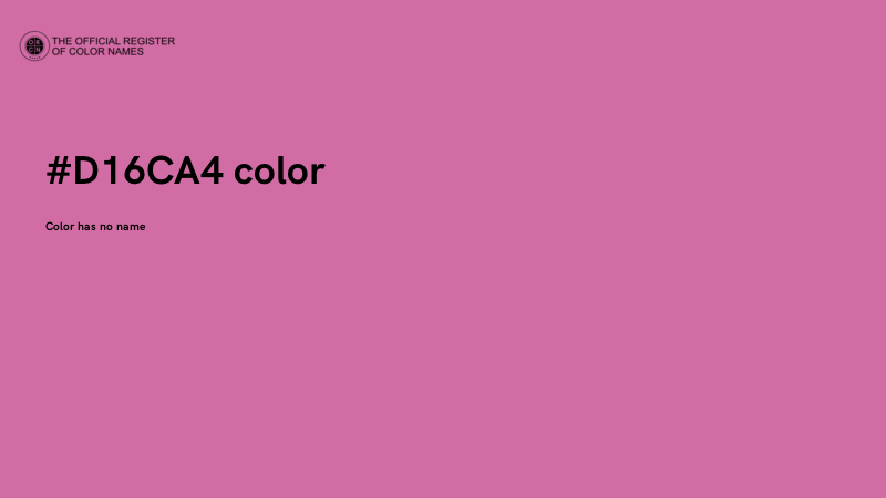 #D16CA4 color image
