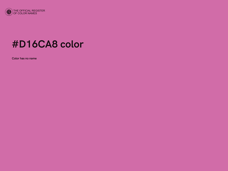 #D16CA8 color image