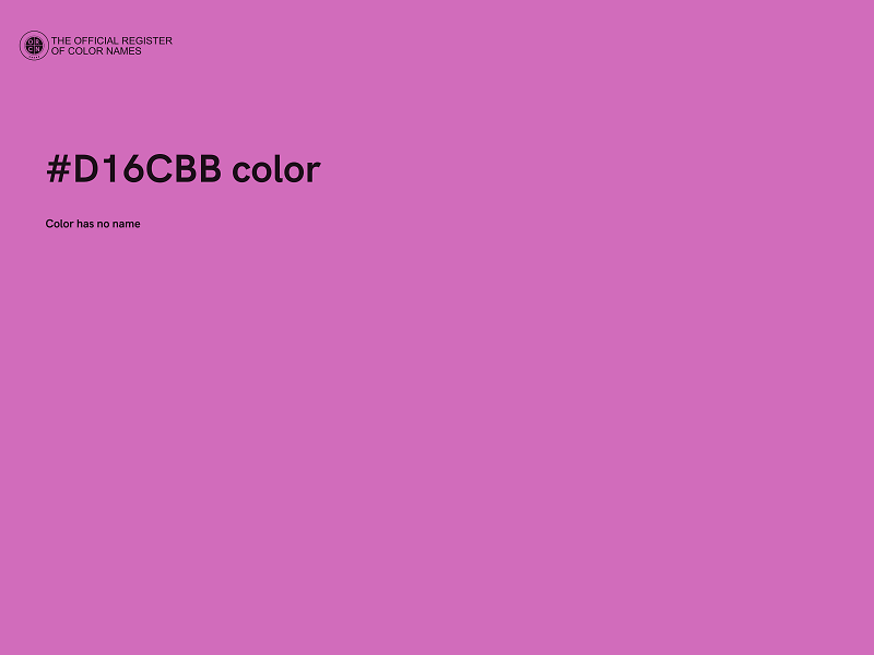 #D16CBB color image