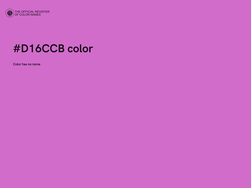 #D16CCB color image