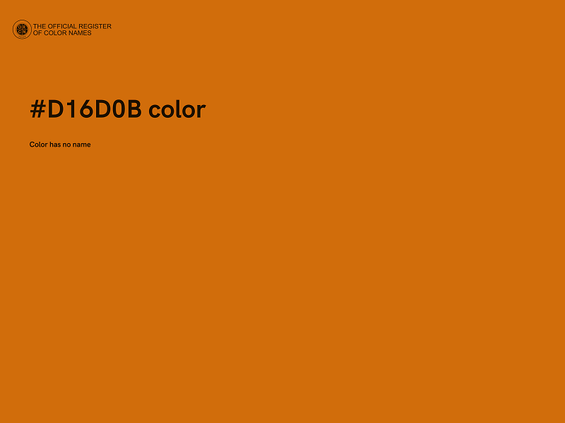 #D16D0B color image