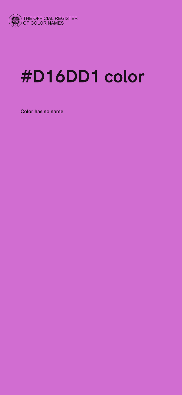 #D16DD1 color image