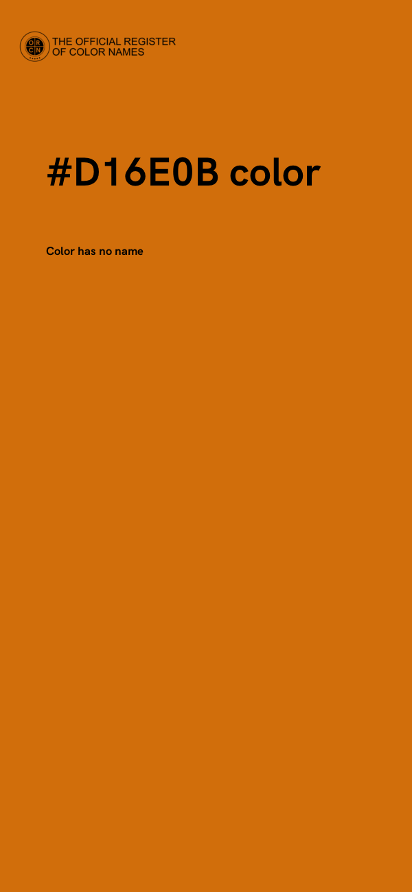 #D16E0B color image