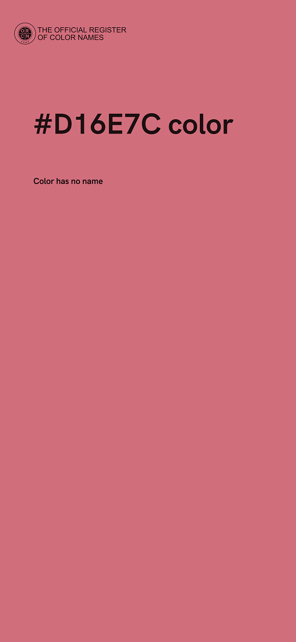 #D16E7C color image