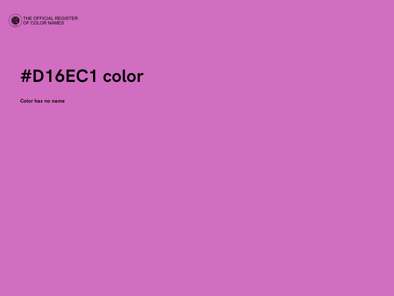 #D16EC1 color image