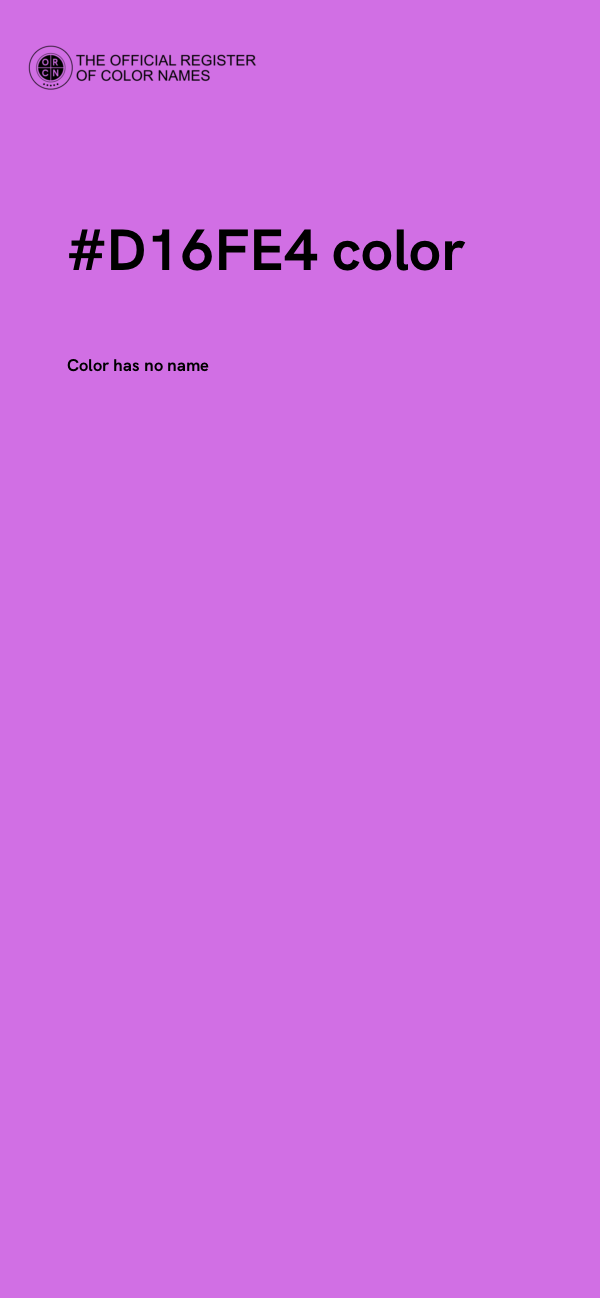 #D16FE4 color image