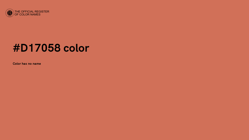 #D17058 color image