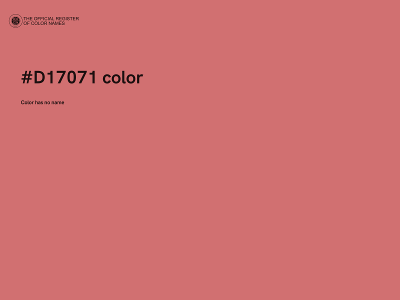 #D17071 color image