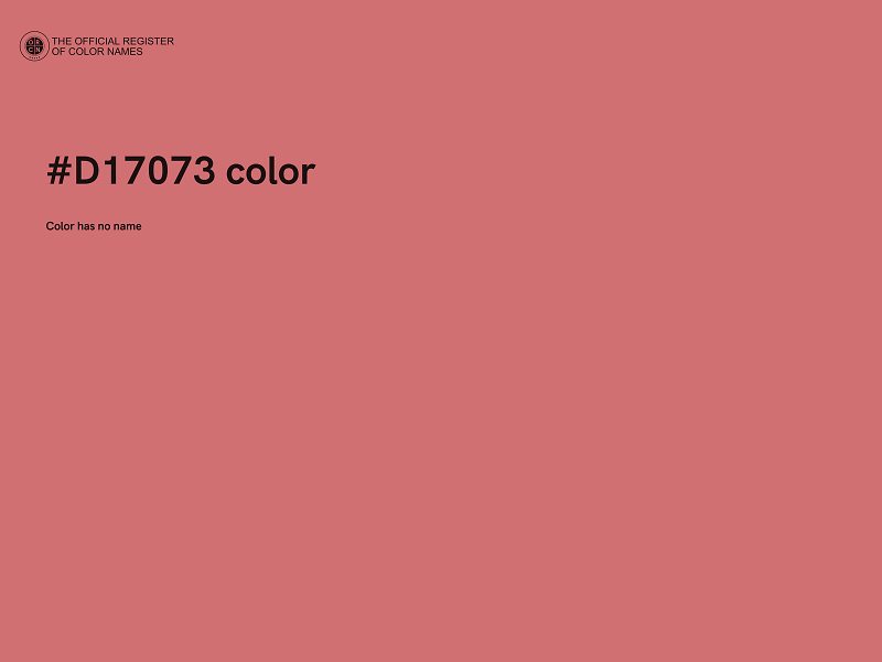 #D17073 color image