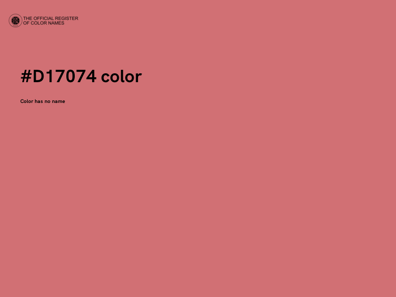 #D17074 color image