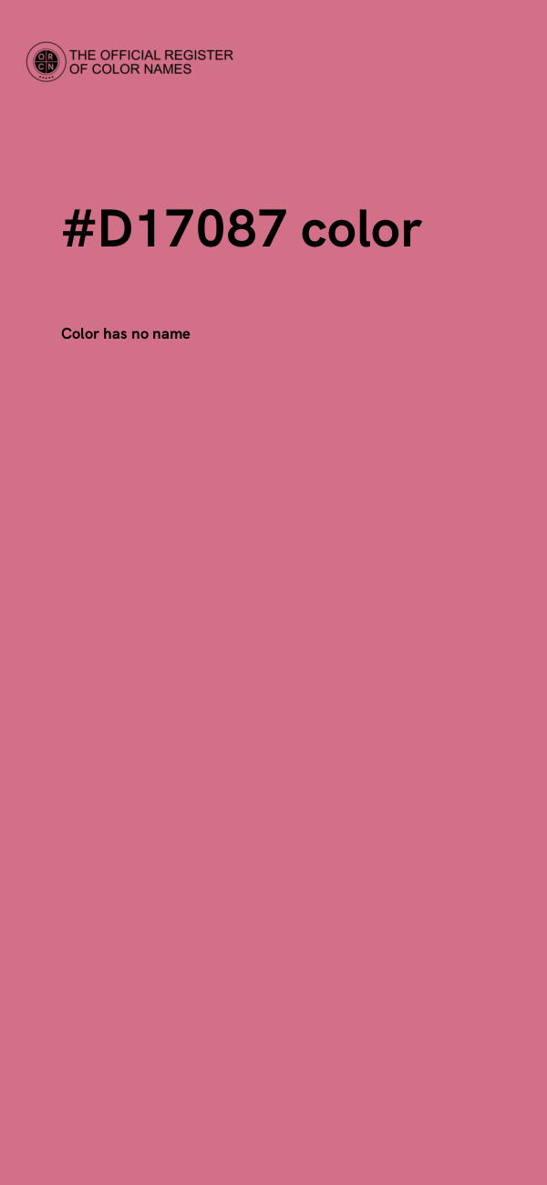 #D17087 color image