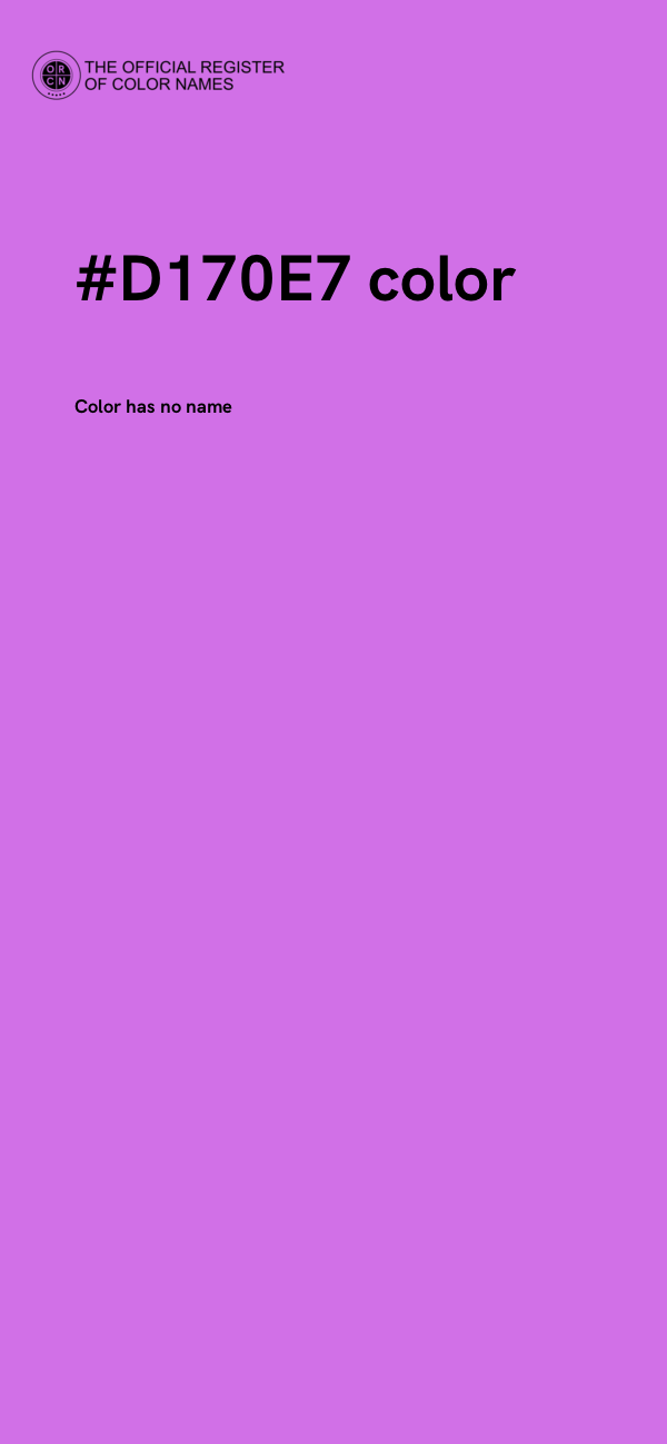#D170E7 color image