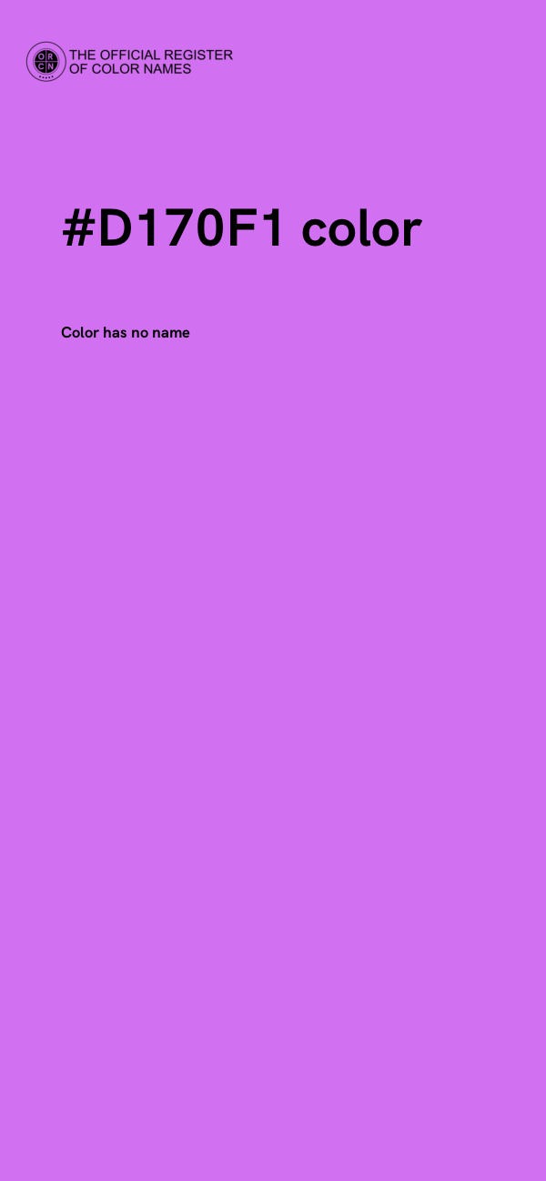 #D170F1 color image