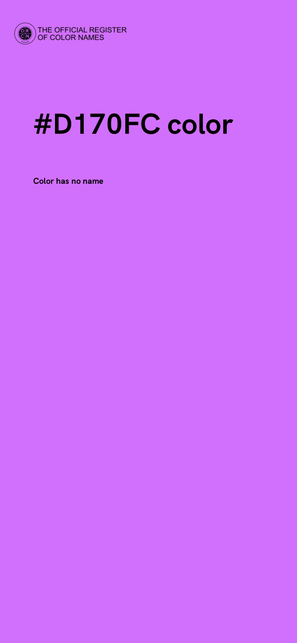 #D170FC color image