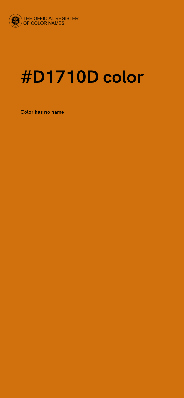 #D1710D color image