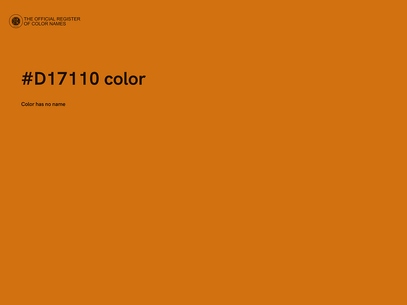 #D17110 color image