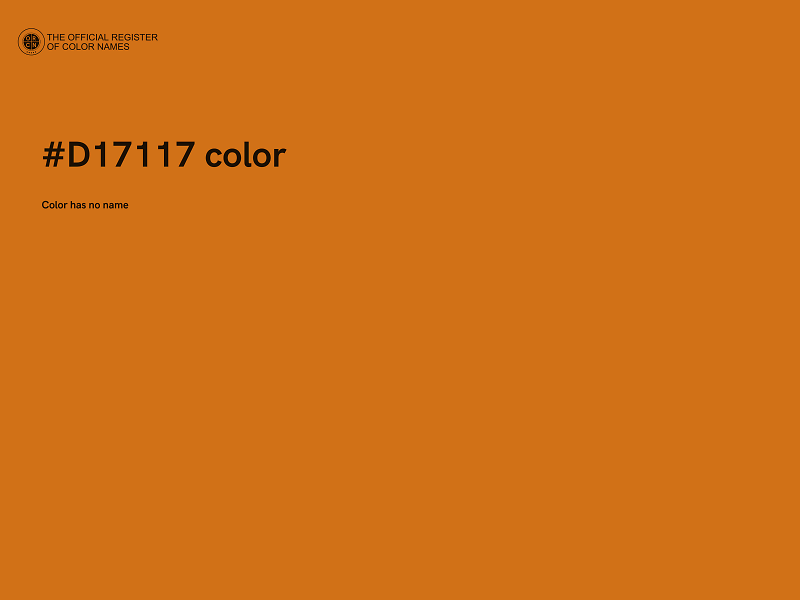 #D17117 color image