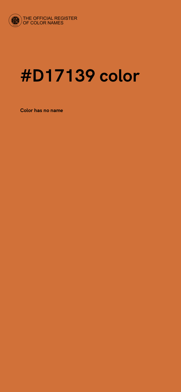 #D17139 color image