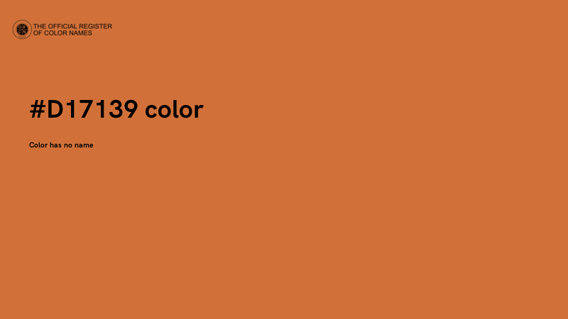 #D17139 color image