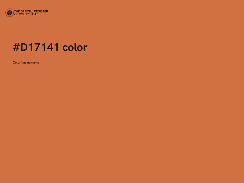 #D17141 color image