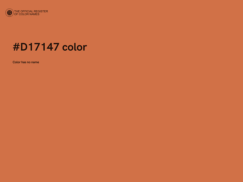 #D17147 color image