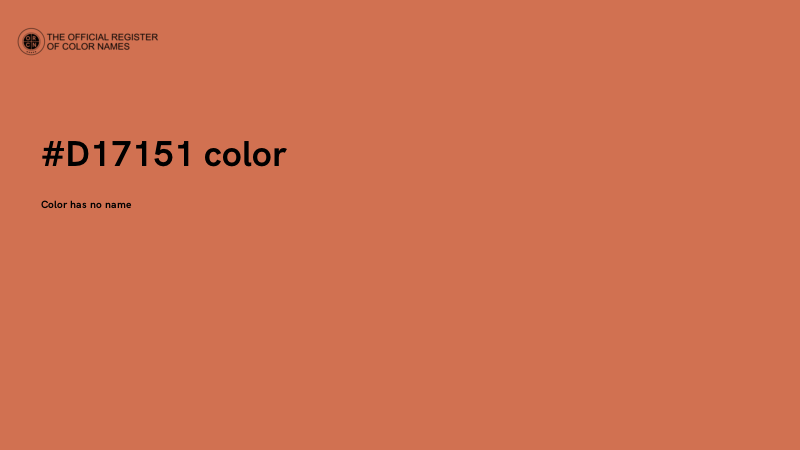 #D17151 color image