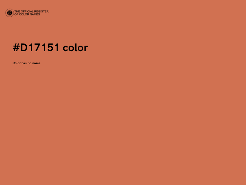 #D17151 color image