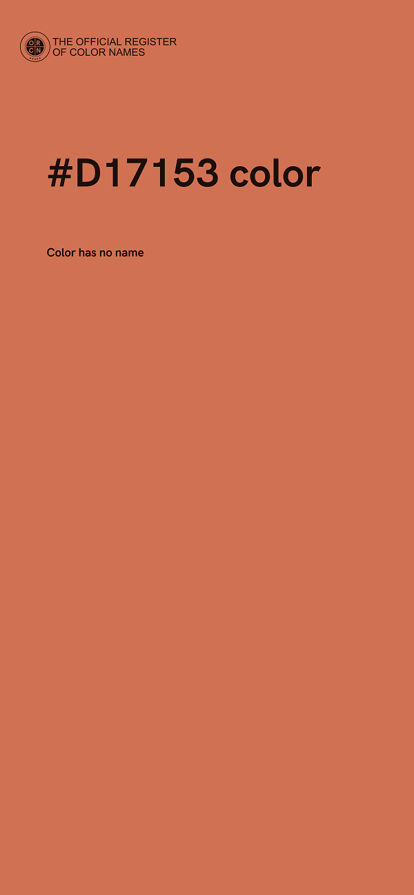 #D17153 color image