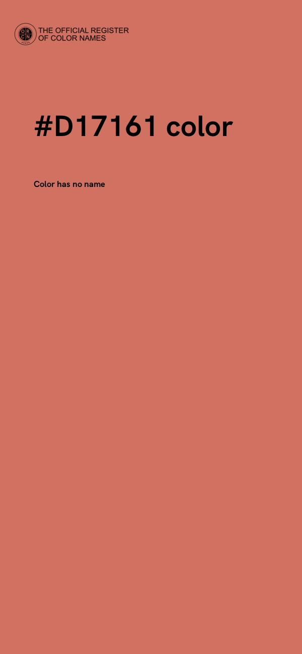 #D17161 color image