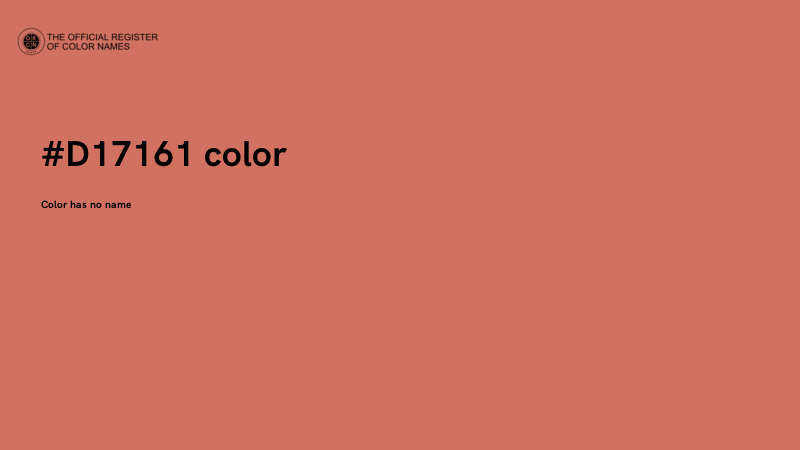 #D17161 color image