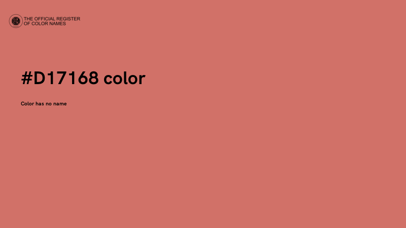 #D17168 color image