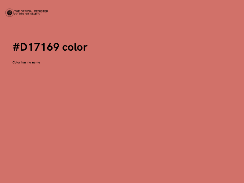 #D17169 color image