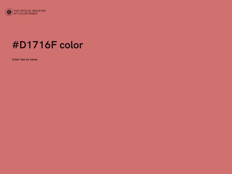 #D1716F color image