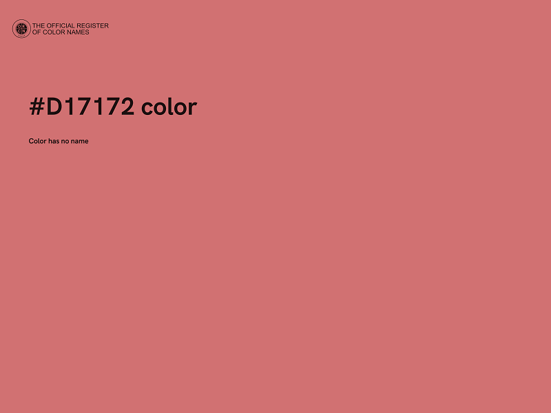 #D17172 color image