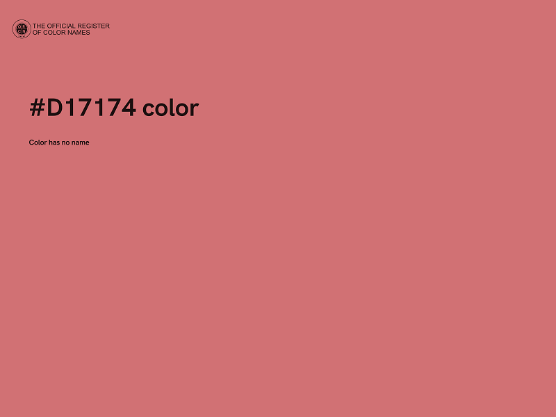 #D17174 color image