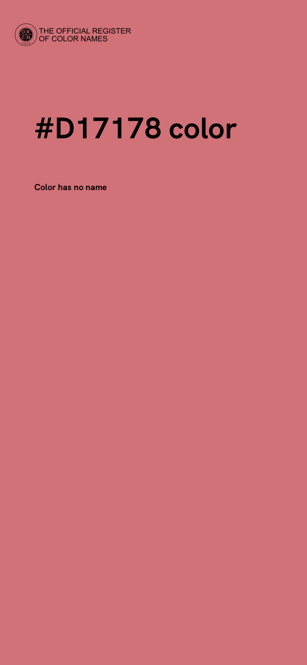 #D17178 color image